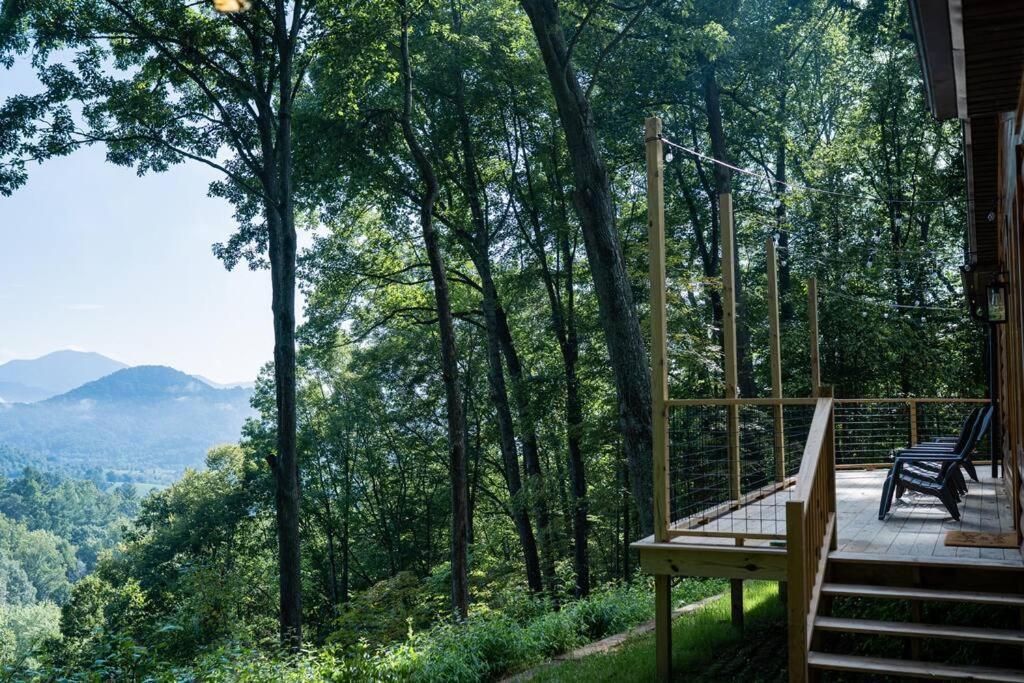 Modern Mountain Cabin - Spectacular Views At 3100 Ft Waynesville Exterior photo