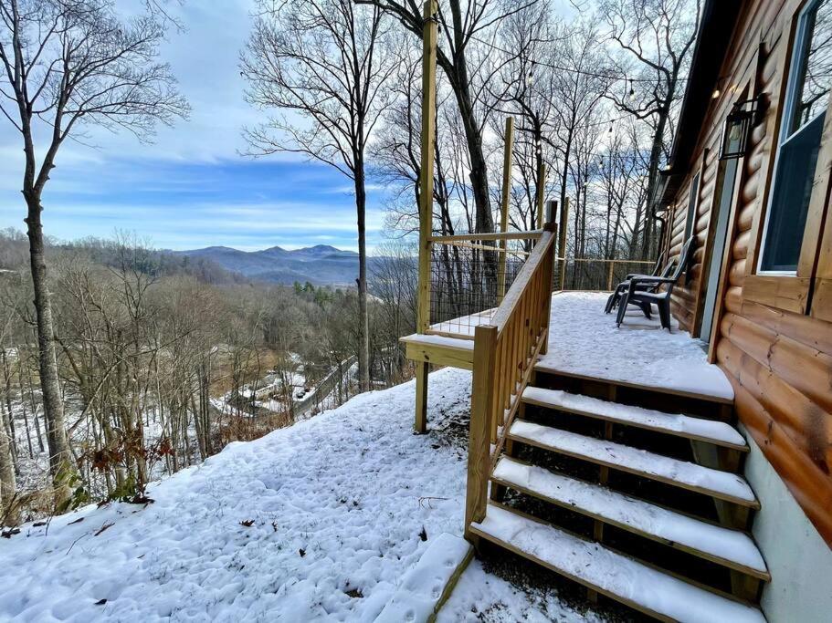 Modern Mountain Cabin - Spectacular Views At 3100 Ft Waynesville Exterior photo